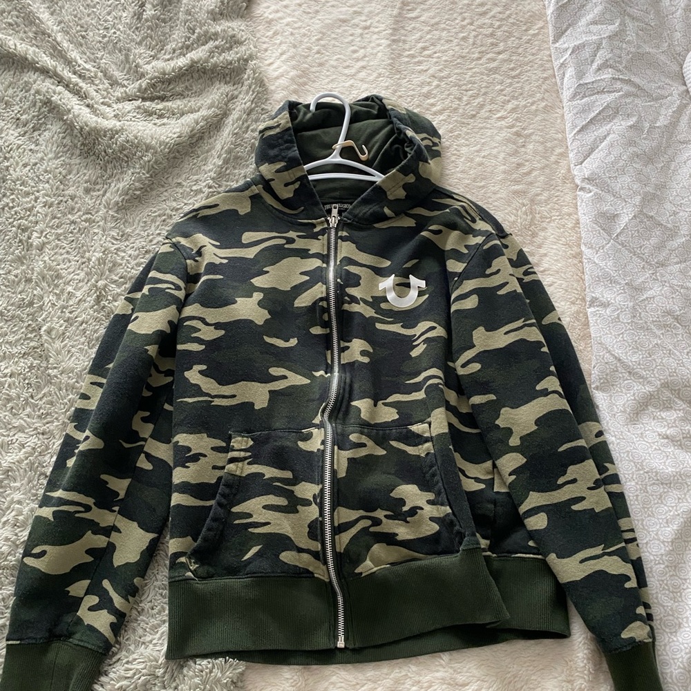 Camo Zip-Up Hoodie True Religon